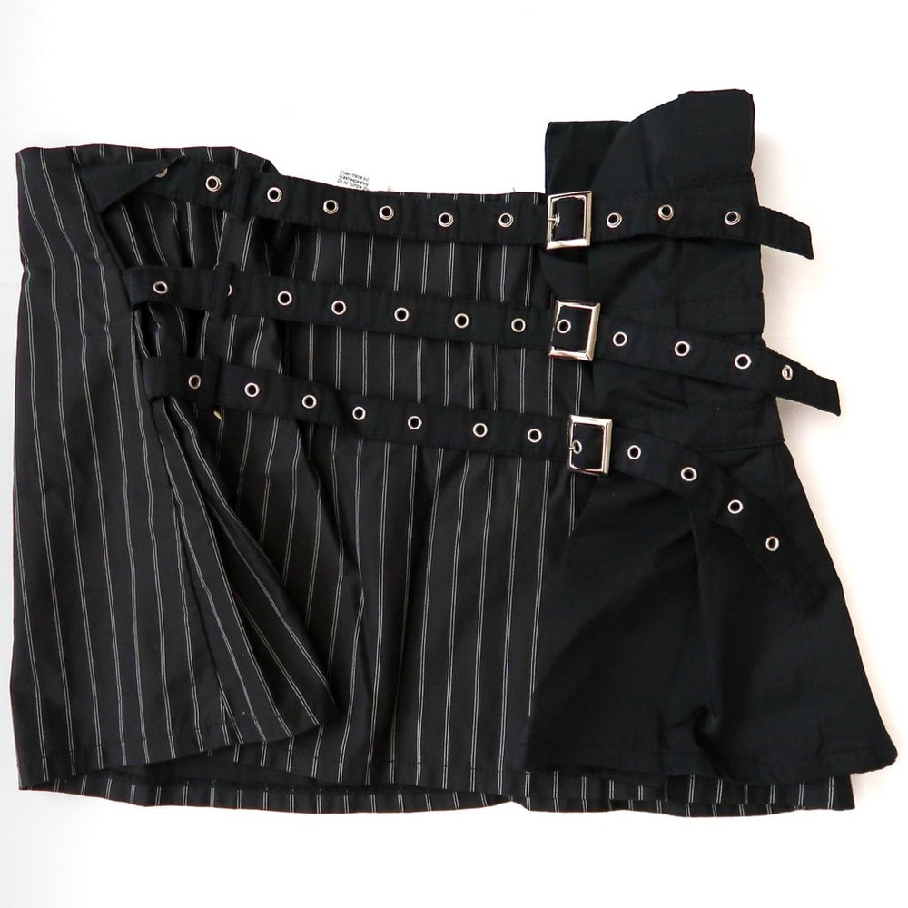 Bebe Yk2 Mini Skirt with Belt and Stripes
